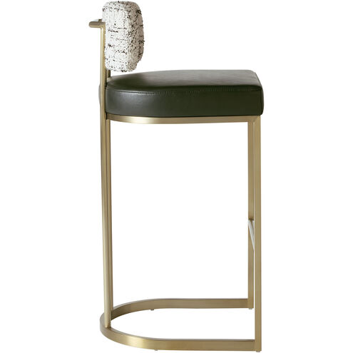 Larissa 37.75 inch Bravo Black / Halton Birch Barstool